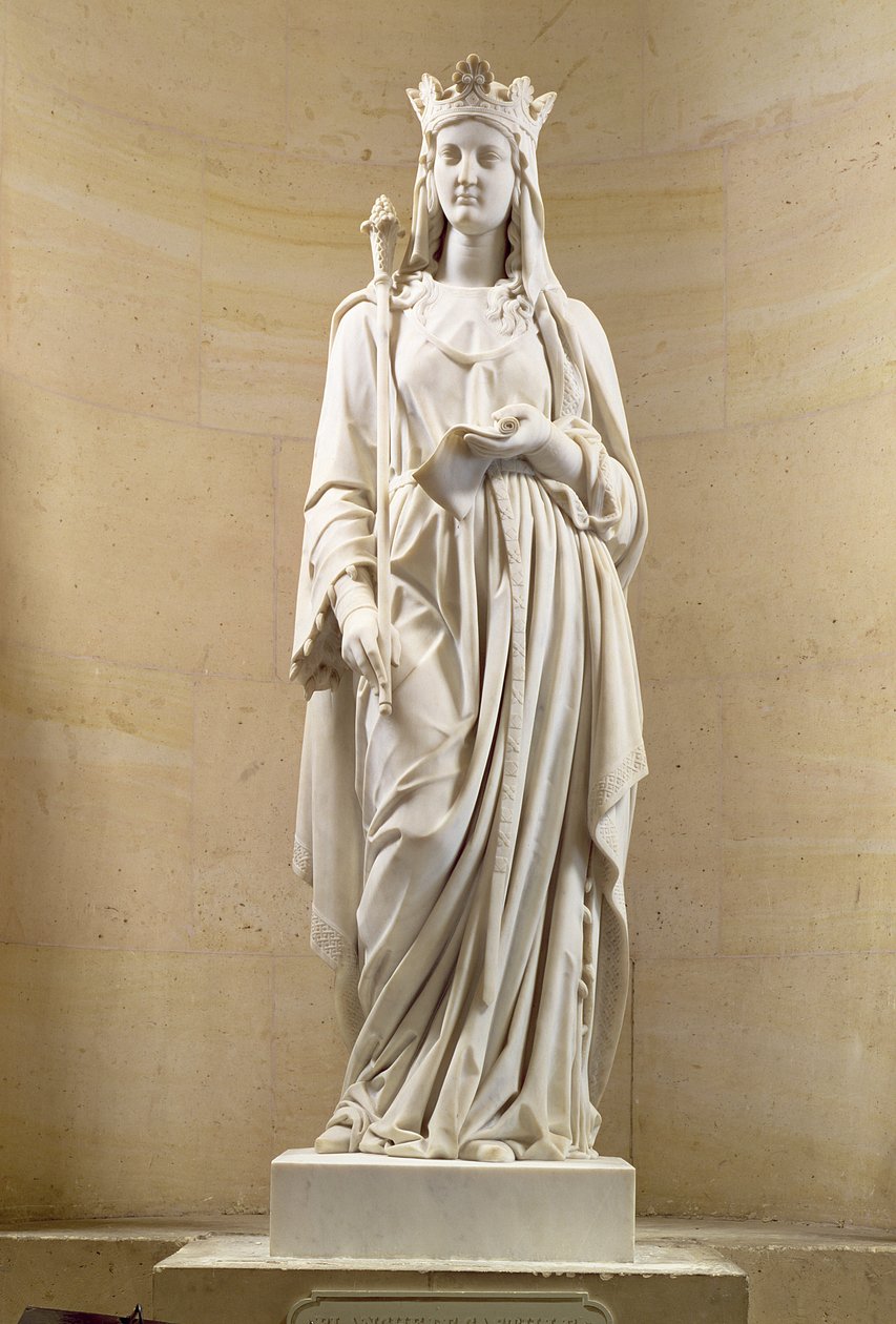 卡斯蒂利亚布兰奇（1188-1252）法国女王，1837年（大理石） 作者 安托万·埃特克斯