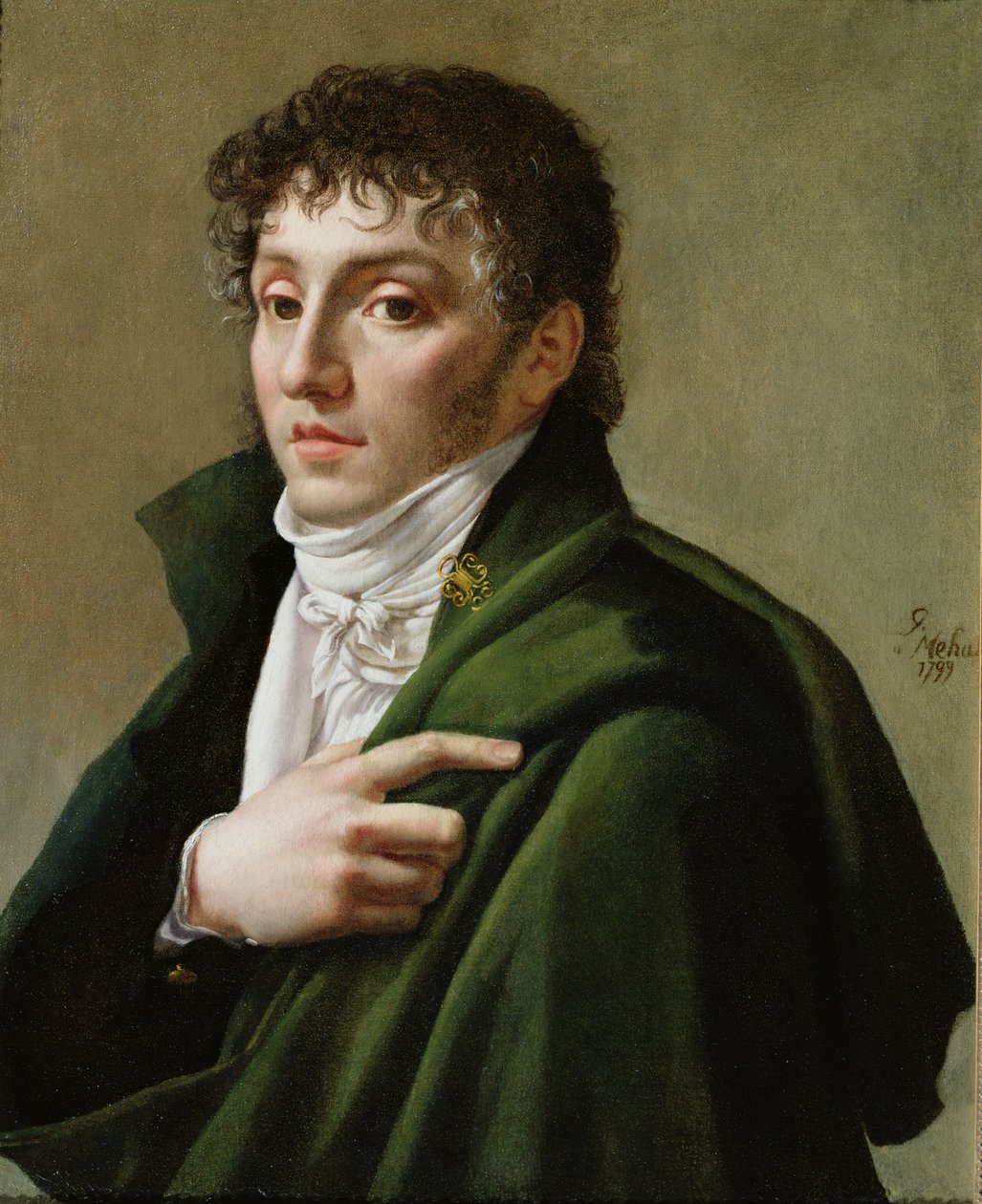 Stephen Henri Mehul（1763-1817）1799年的肖像 作者 安东尼·让·格罗斯