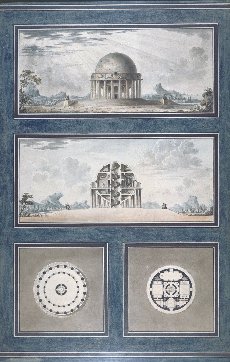 1783年为世界主义者设计房屋 作者 安托万·洛朗（Antoine Laurent）托马斯·沃多耶（Thomas Vaudoyer）