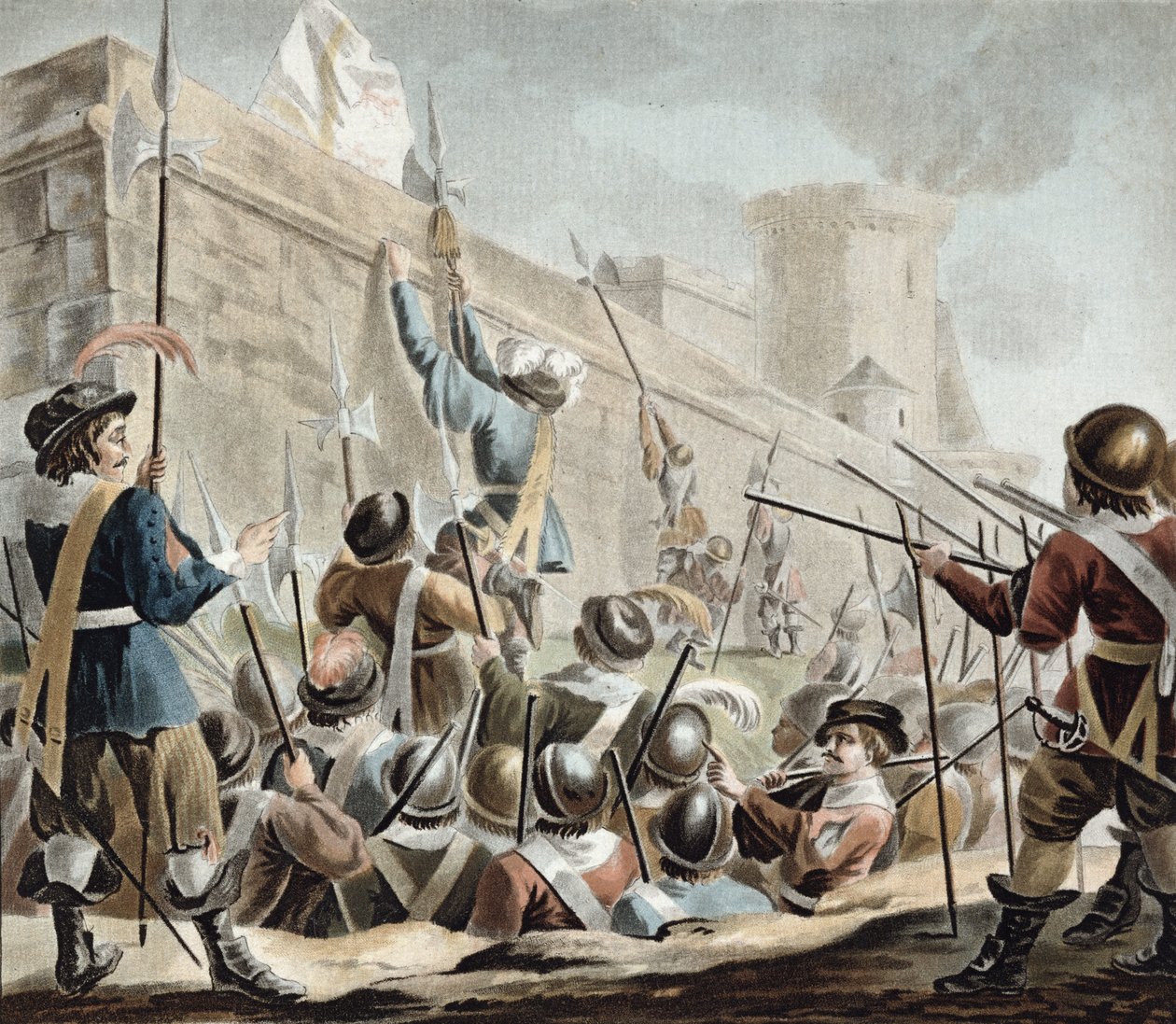 攻击滨海布洛涅（Boulogne-sur-Mer），由Jean Baptiste Morret（1790-1820）1788年刻 作者 安托万·路易斯·弗朗索瓦·瑟金特·玛索