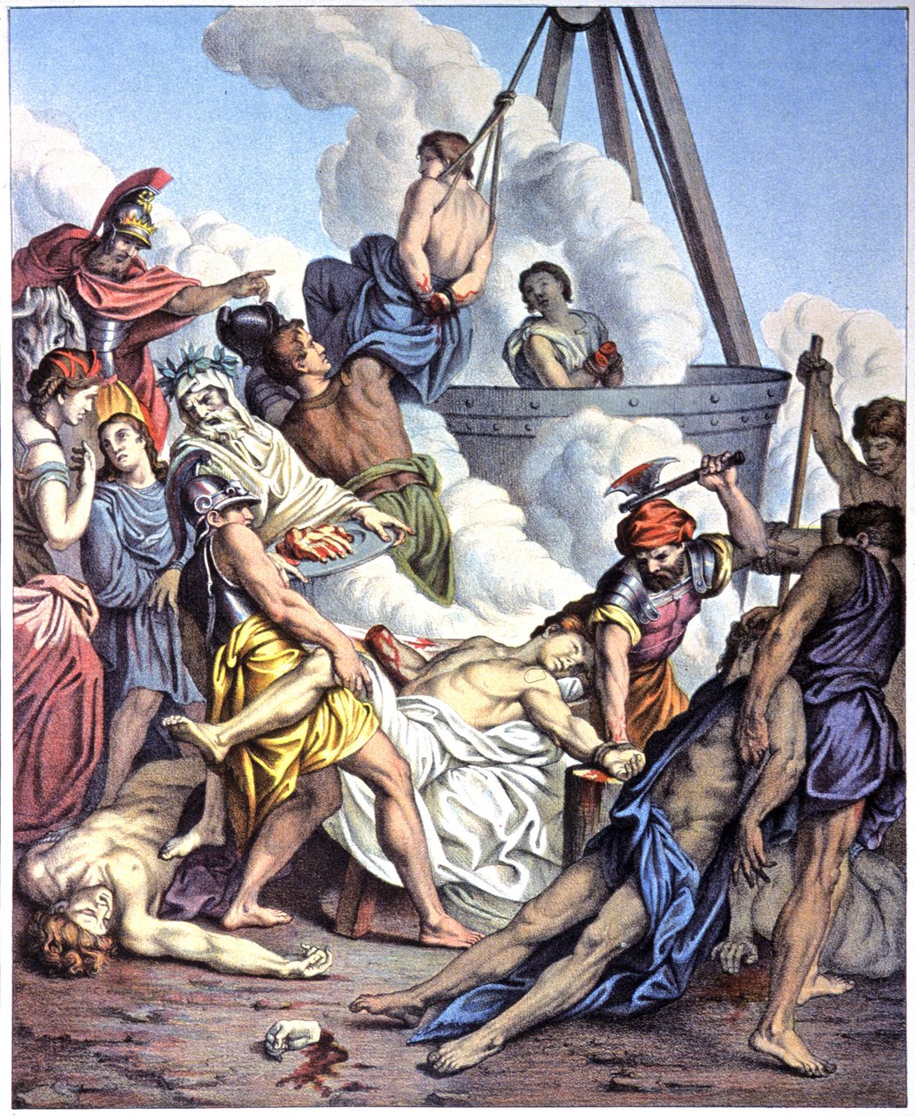 马加比殉难，19 世纪中叶（插图） 作者 Antoine (after) Dieu