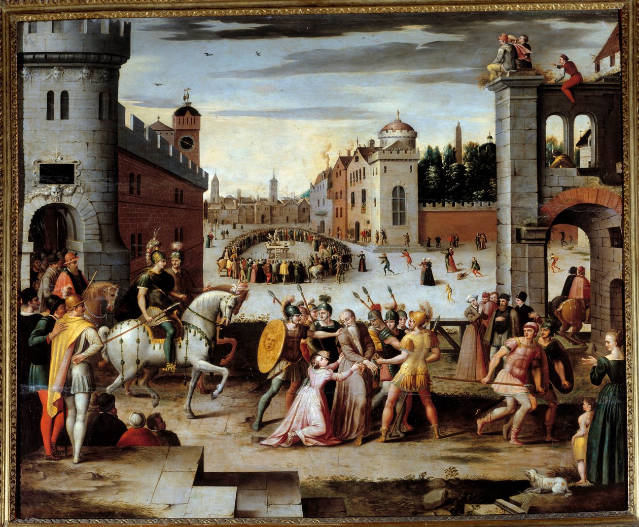 Thomas More（1478-1535）英国哲学家和财政大臣的逮捕和酷刑。 亨利八世国王要求牧师和托马斯·莫尔，然后是其他平民，宣誓承认国王的精神至高无上。 更多，拒绝这样做，被囚禁在拖船 作者 卡隆的安东尼（跟随者）