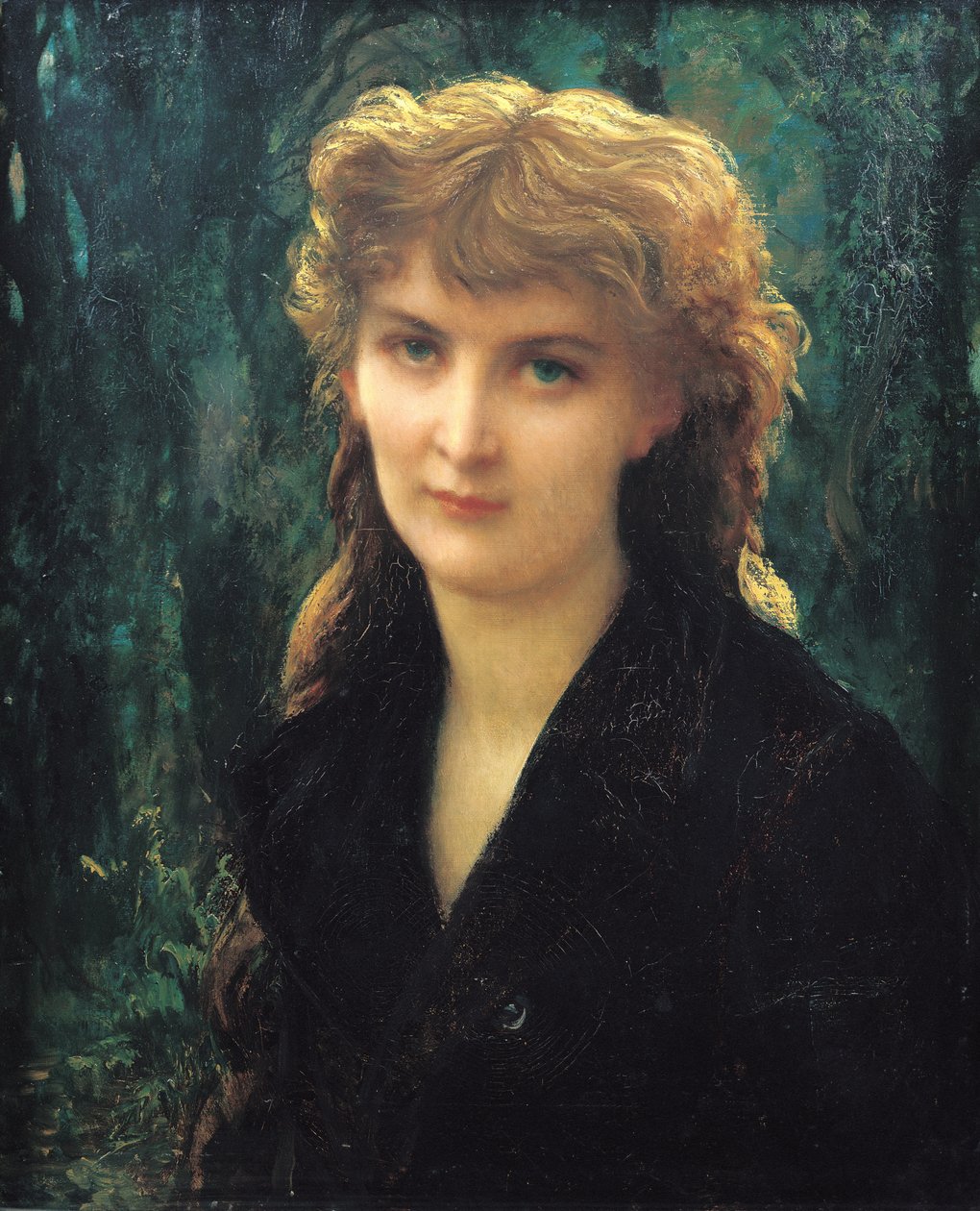 男爵夫人Eleonore d&39;Uckermann（1853-1936）1884年 作者 安东尼·奥古斯特·欧内斯特·赫伯特或赫伯特