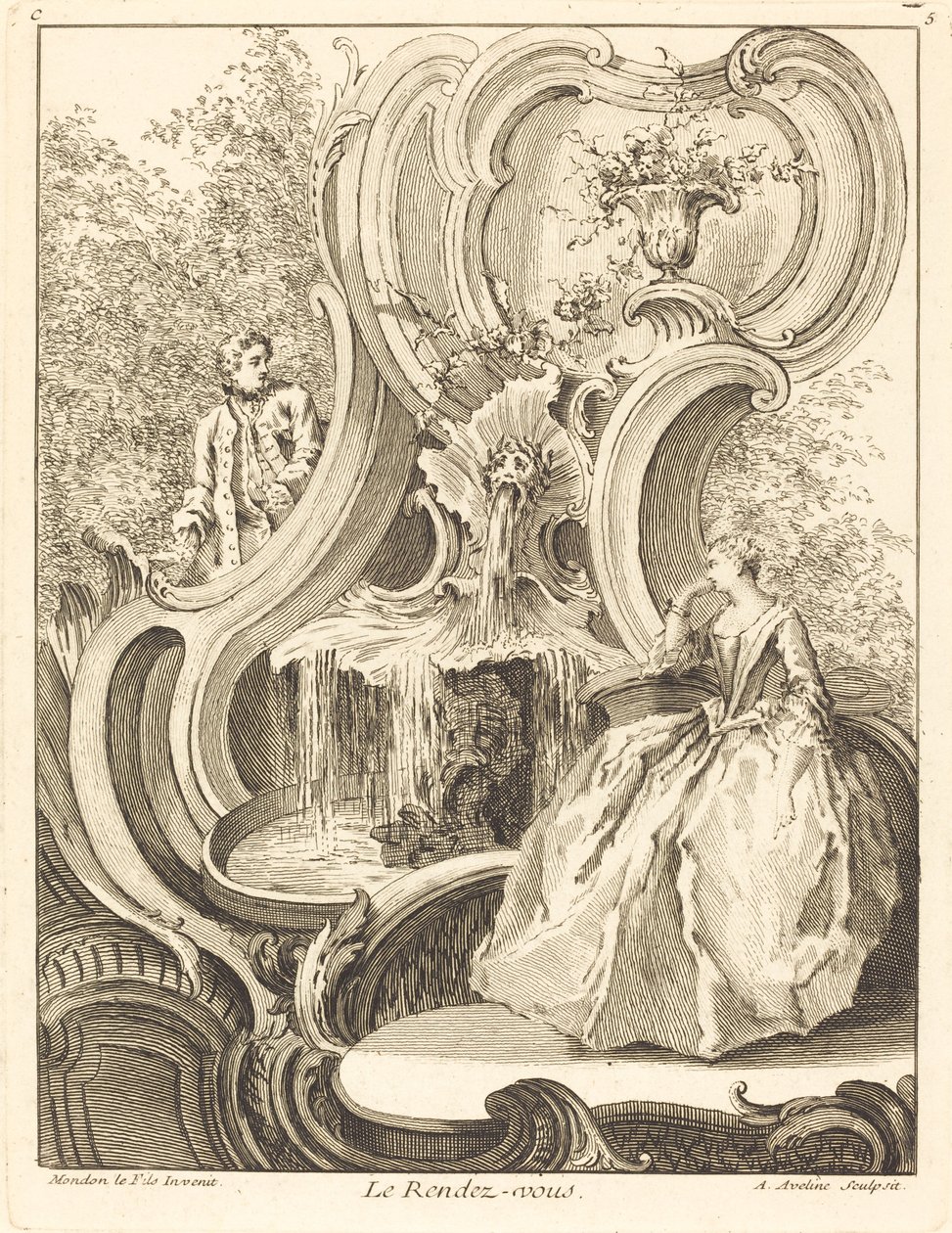Le Rendez-vous, 1736. 作者 安托万·艾夫林（Antoine Aveline）