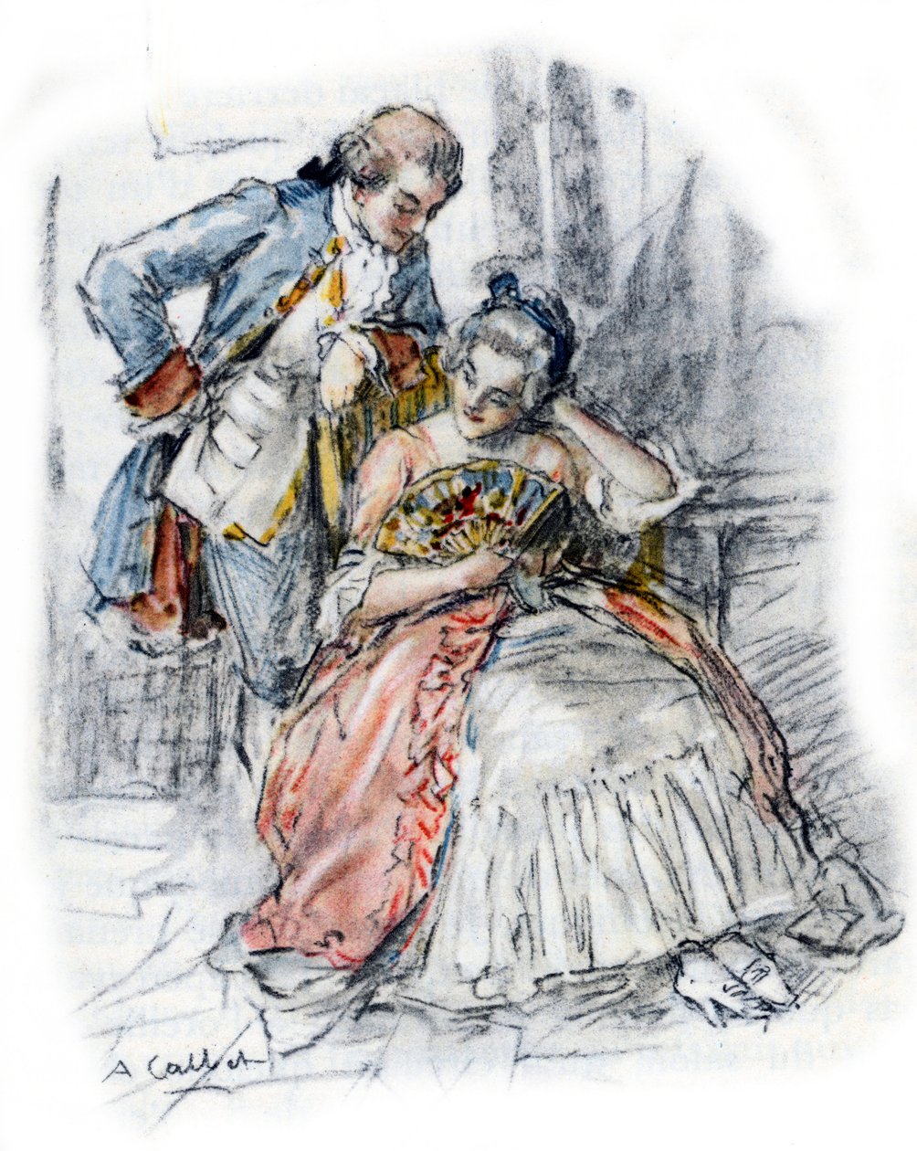Werther courtisant Mademoiselle de B to forget Charlotte  作者 安托万·卡尔贝