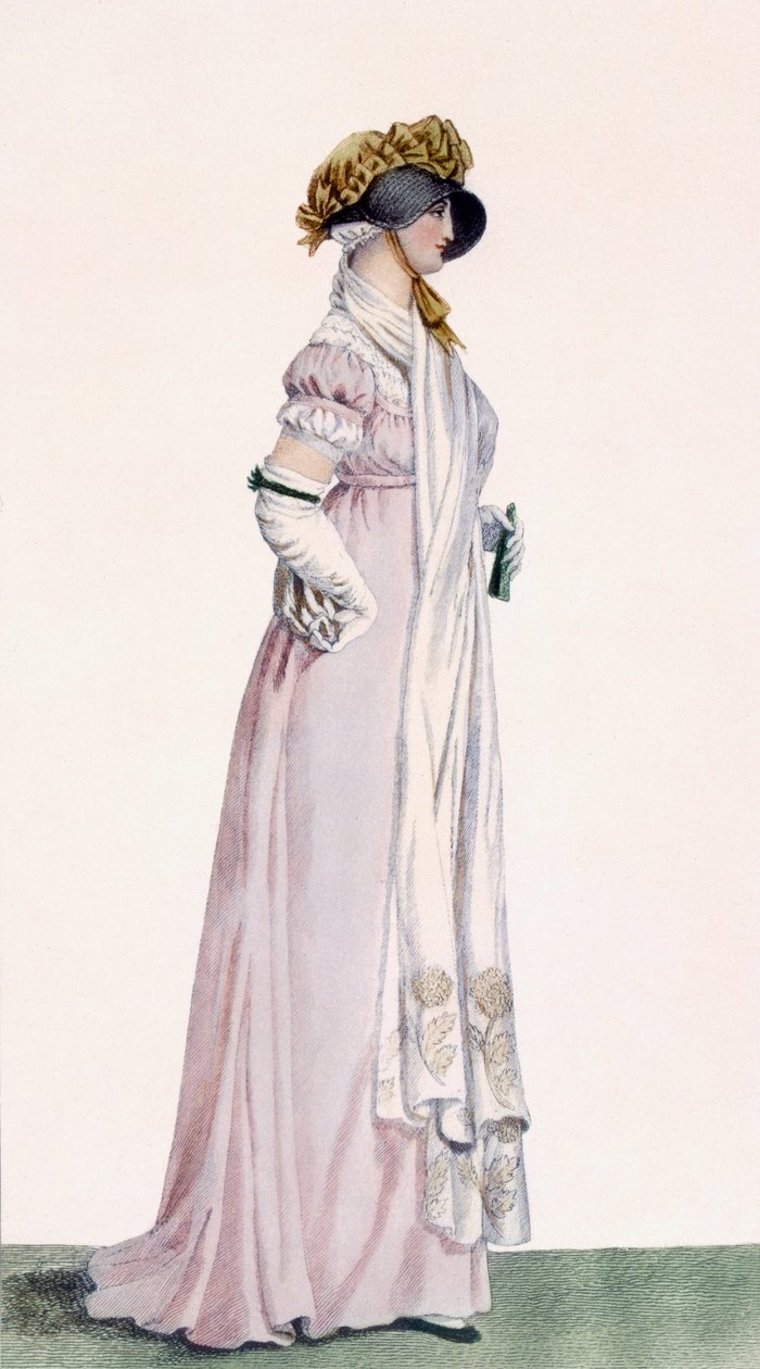 Ladies Promenade Dress，插图来自&39;Journal des Dames et des Modes&39;，1804 作者 安东尼·查尔斯·贺拉斯·韦尔内