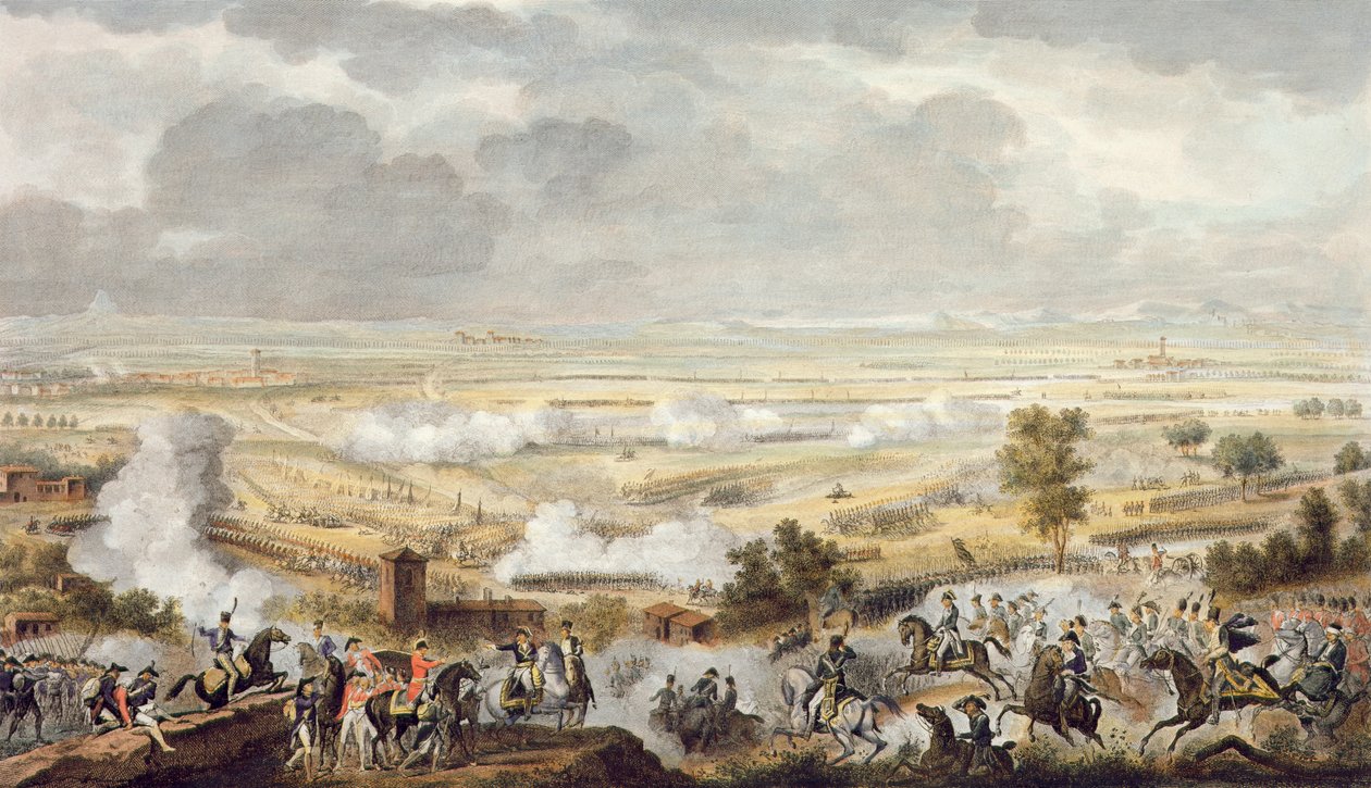 马丁戈战役，23 Prairial，8年级（1800年6月12日），由Jean Duplessi-Bertaux（1747-1819）（aquatint）刻 作者 安东尼·查尔斯·贺拉斯·韦尔内