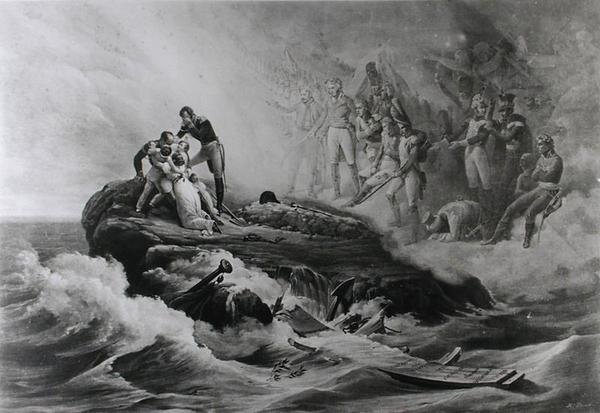 Bertrand家族的告别，圣赫勒拿，1821-36 作者 安东尼·查尔斯·贺拉斯·韦尔内