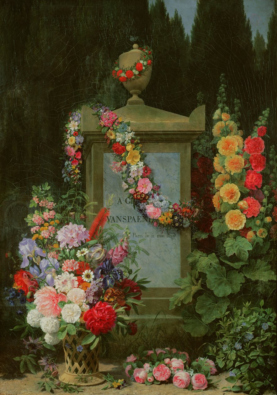 致敬Gerard van Spaendonck，1830年 作者 安托万·查扎尔（Antoine Chazal）