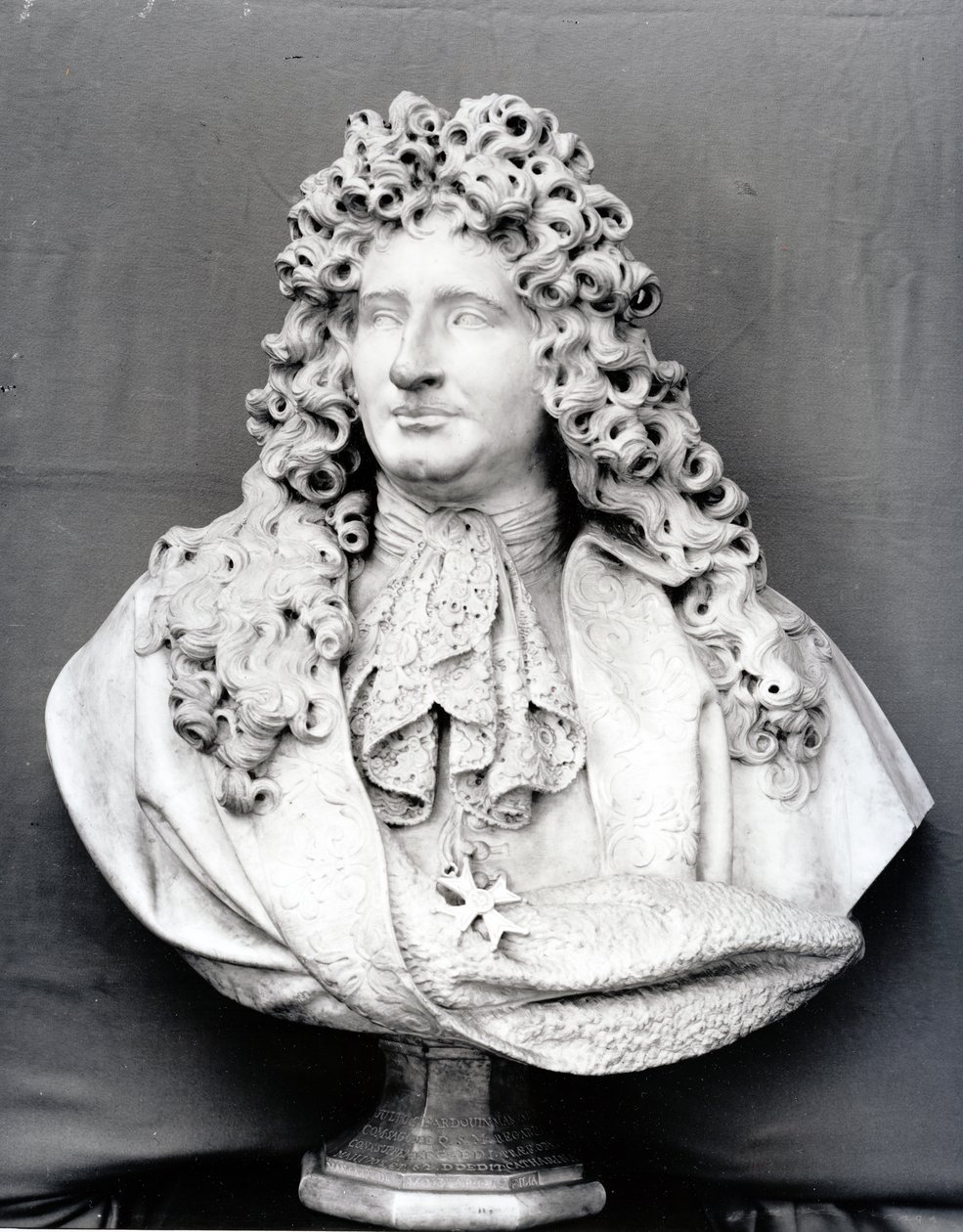 Jules Hardouin Mansart（1646-1708）1698（大理石）的半身像 作者 安托万·考耶索