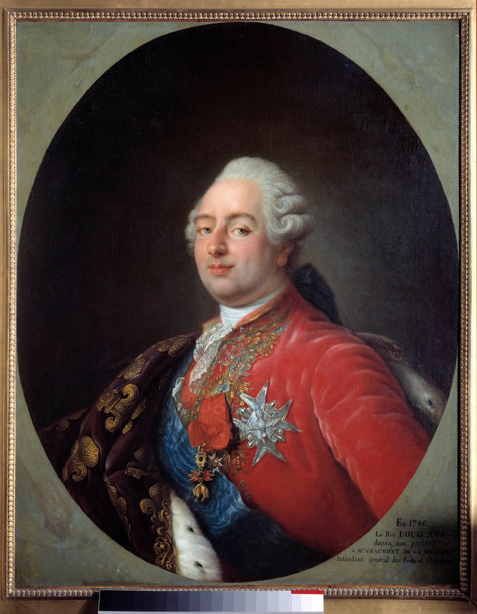 Portrait of Louis XVI (1754-1793), King of France. Painting from the workshop of Antoine Francois (Antoine-Francois) Callet (1741-1823). 1786. Dim. 0.915 x 0.730 m. Paris, Musee Carnavalet 作者 安托万·弗朗索瓦·安妮