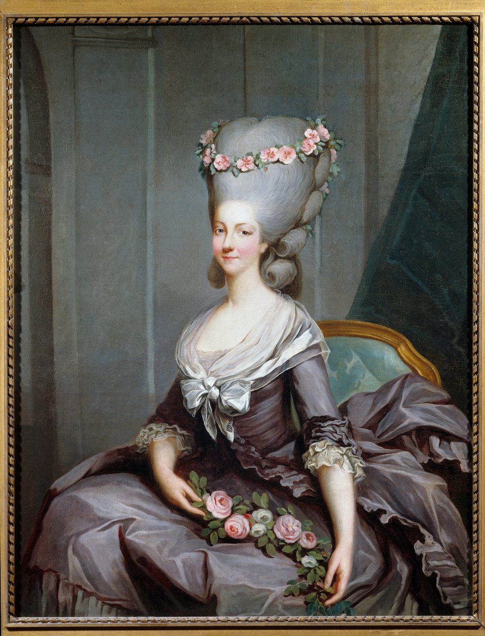 Lamballe公主Marie Therese Louise de Savoie Carignan的肖像 作者 安托万·弗朗索瓦·安妮