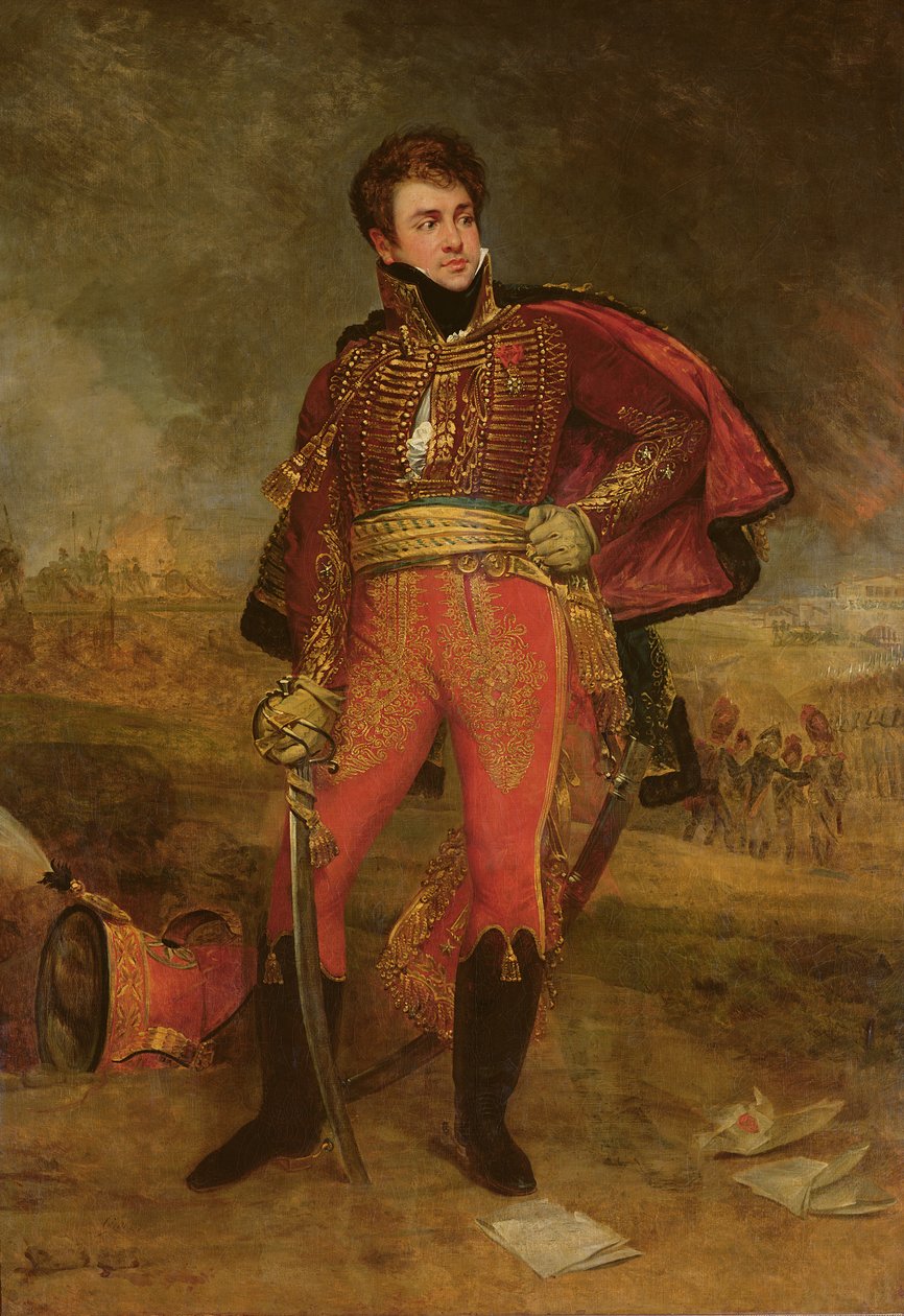 Francois Fournier-Sarvoleze将军的肖像（1773-1827）1812 作者 安东尼·让·格罗斯