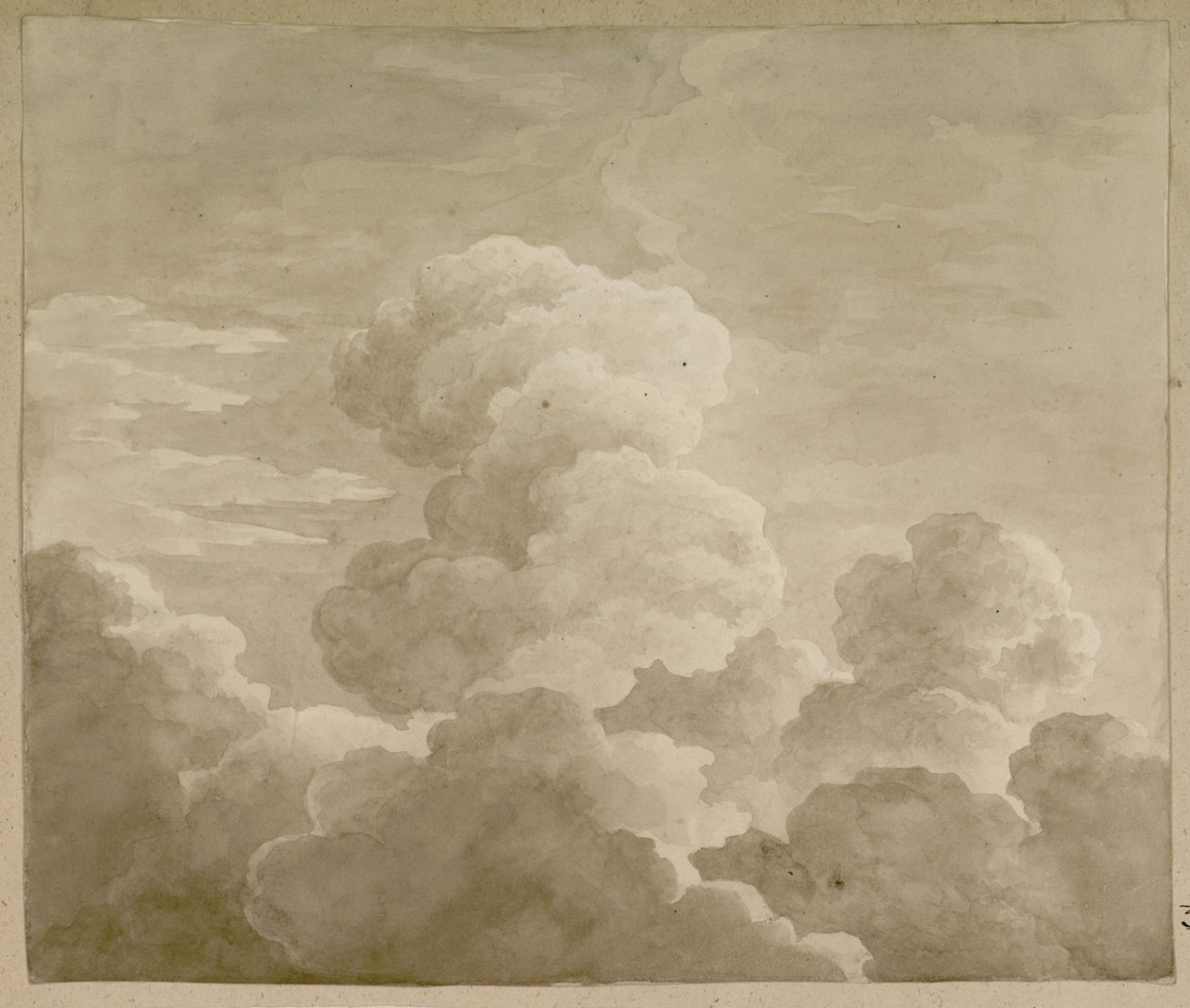 云的研究，1815年。 作者 安托万·洛朗（Antoine Laurent）Castellan
