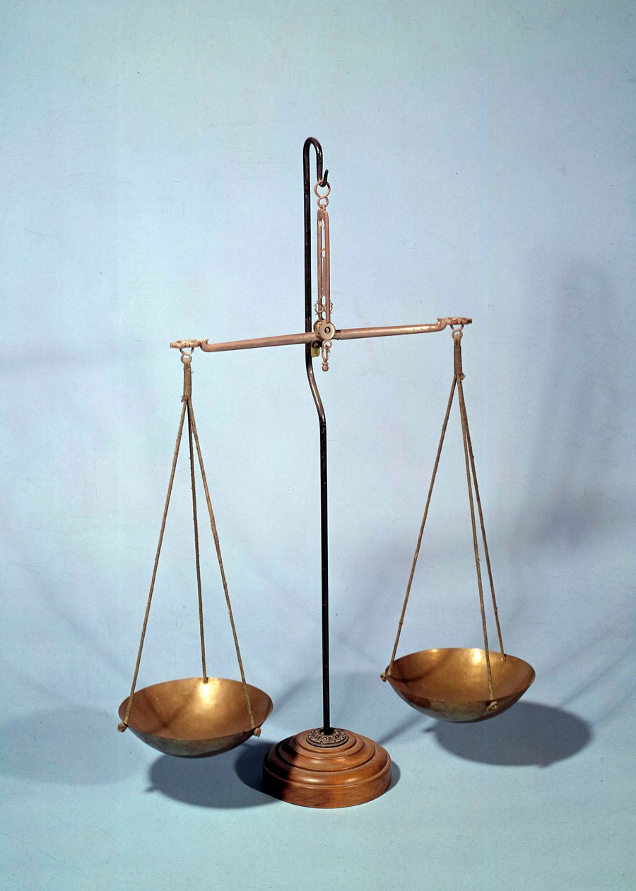 测量仪器：安托万-路易-拉瓦锡（1746-1794）的天平，法国化学家 作者 安托万·洛朗·拉瓦锡（Antoine Laurent de Lavoisier）