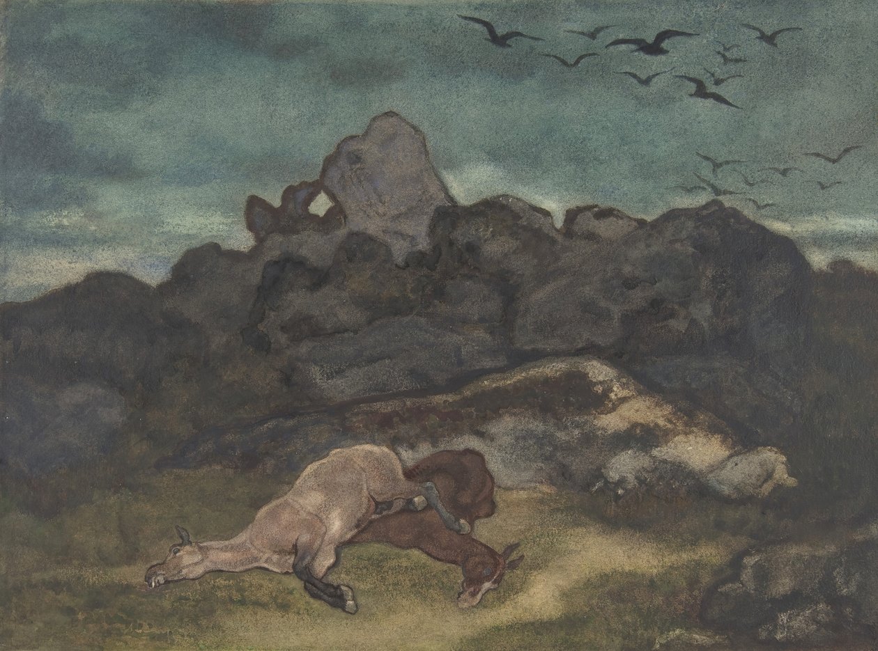 死马，1810-75。 作者 安托万·路易斯·巴里