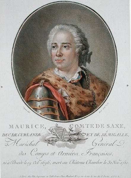 莫里斯（1696-1750）萨克森伯爵 作者 Antoine Louis Francois (after) Sergent-Marceau