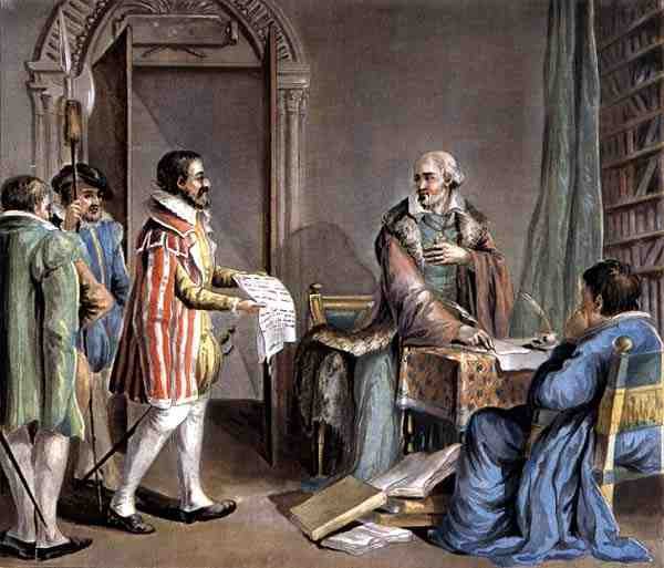 Jean Hennuyer (b.1497) Lisieux主教，拯救其教区内雨格诺人的生命，由Roger刻制 作者 Antoine Louis Francois (after) Sergent-Marceau