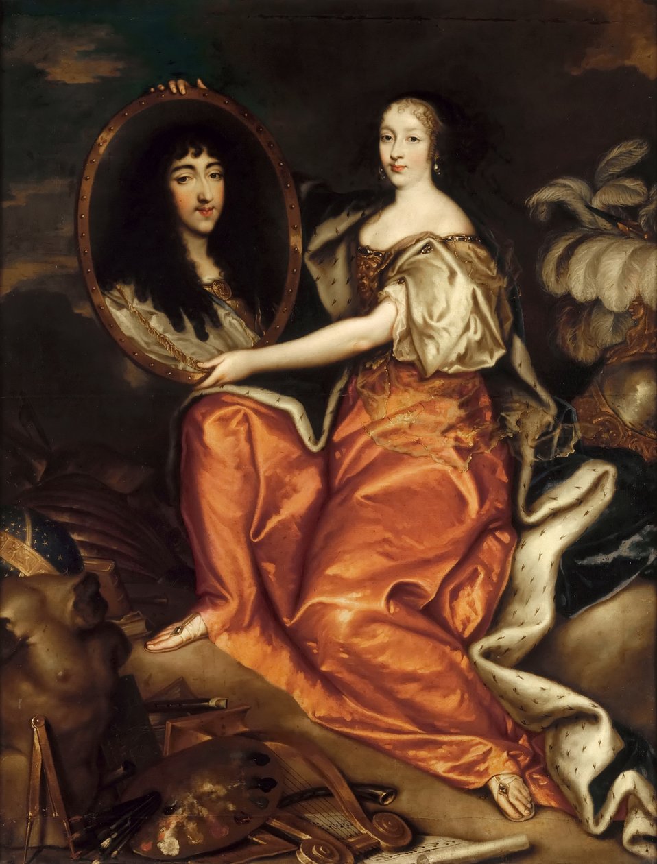 英格兰的亨丽埃塔，奥尔良公爵夫人 1644-1670年 作者 安托万·马修（Antoine Mathieu）