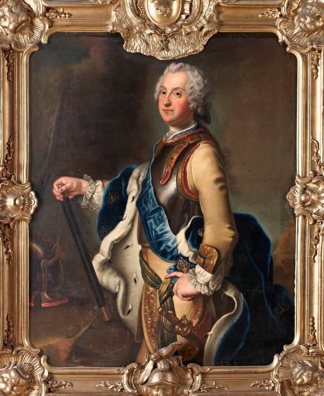 瑞典王储阿道夫·弗雷德里克（Adolph Frederick）的肖像1710-1771 作者 安托万·佩斯内