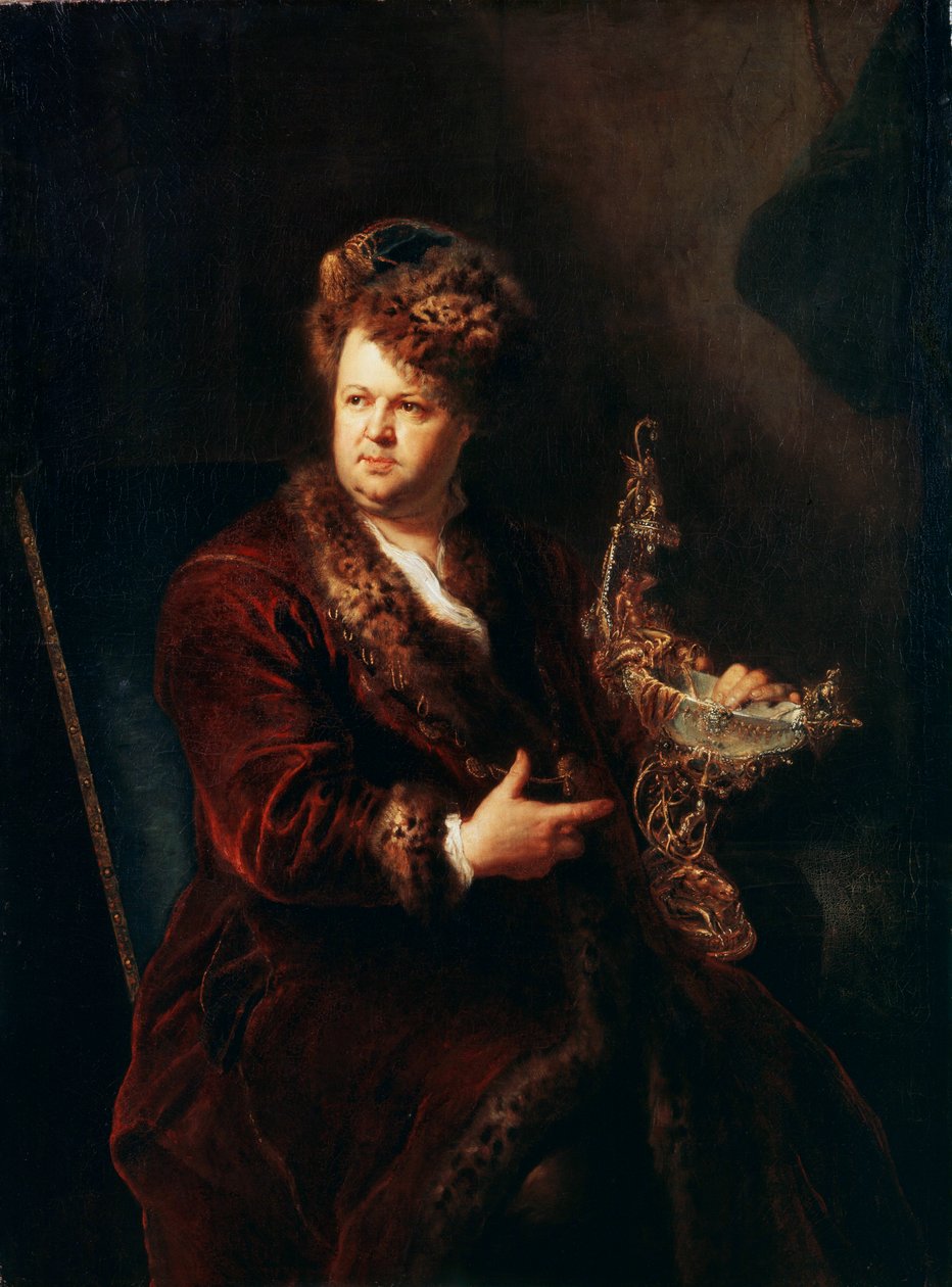 珠宝商Johann Melchior Dinglinger的肖像，c1721 作者 安托万·佩斯内