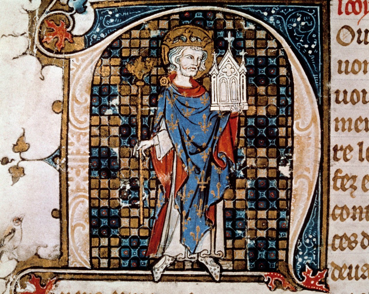 Portrait in foot of Saint Louis (or Louis IX 作者 安托万·维拉德