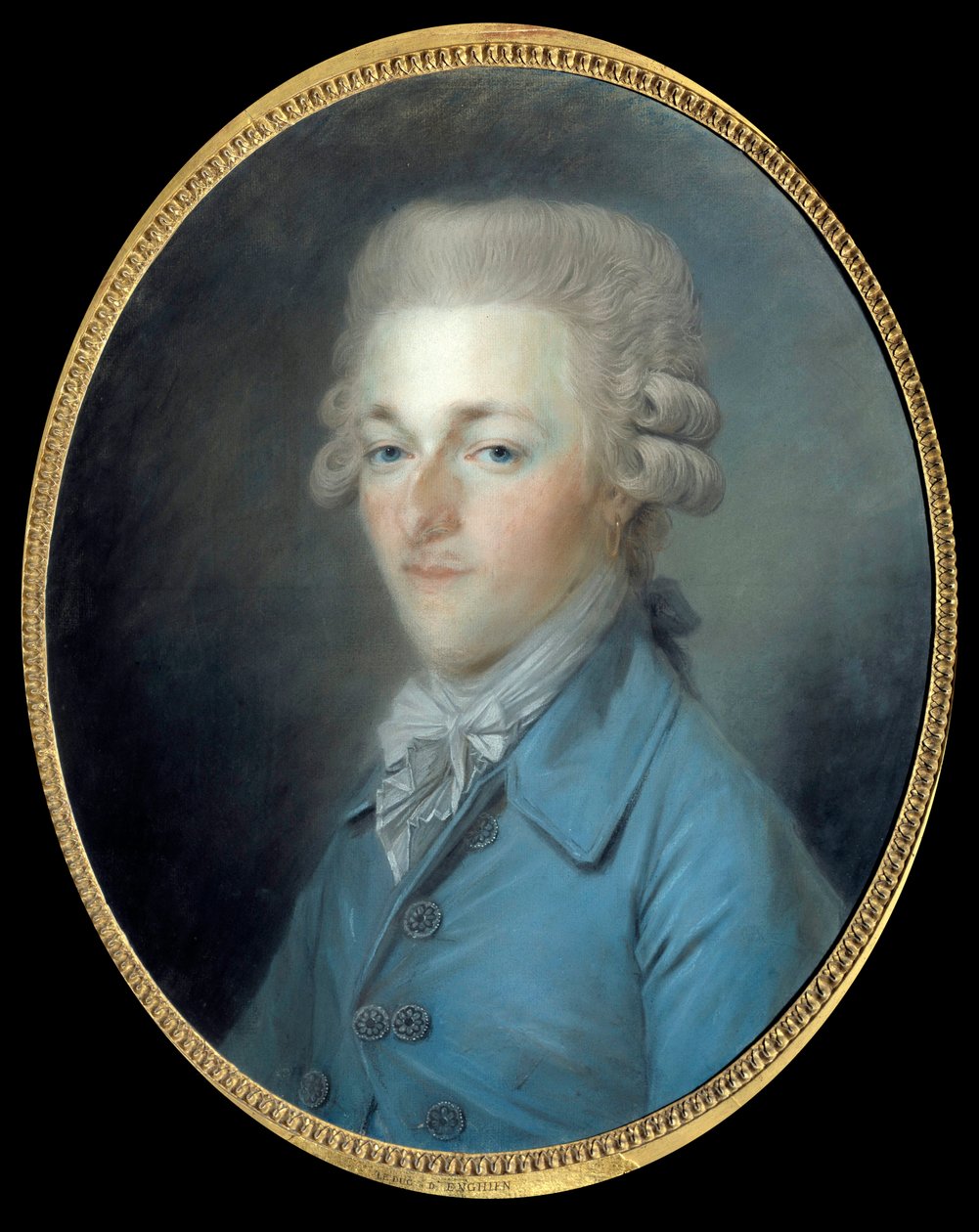 Louis Antoine Henri de Bourbon 的肖像，Enghien 公爵（1772-1804） Antoine Vestier（1740-1824）1804 年的绘画 作者 安托万·维斯捷
