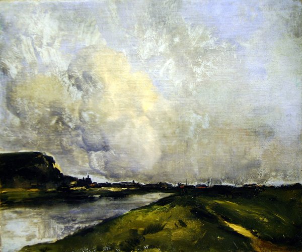 河岸（布面油画） 作者 安托万·沃隆