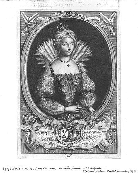 Francoise-Marguerite de Silly（1584-1626）由Claude Duflos（1665-1727）刻 作者 佩兹之后的安东尼