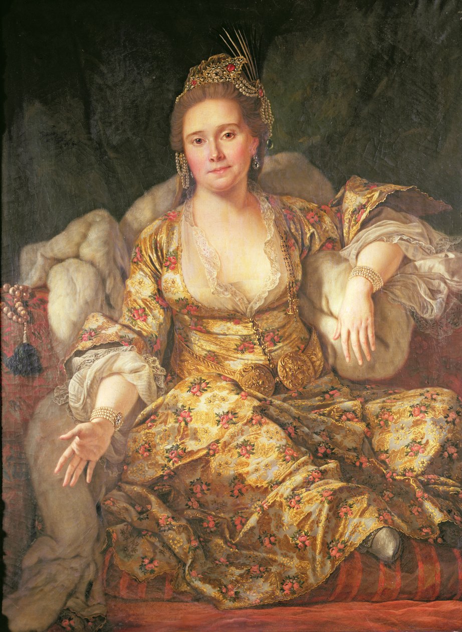 Annette, Comtesse de Vergennes 身着东方服饰 作者 安托万·德·法夫雷