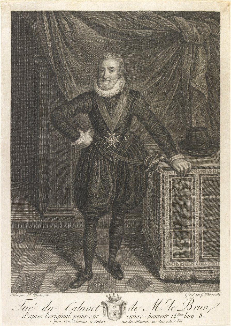 亨利四世的画像，约1760年代 作者 Antoine de Marcenay Ghuy