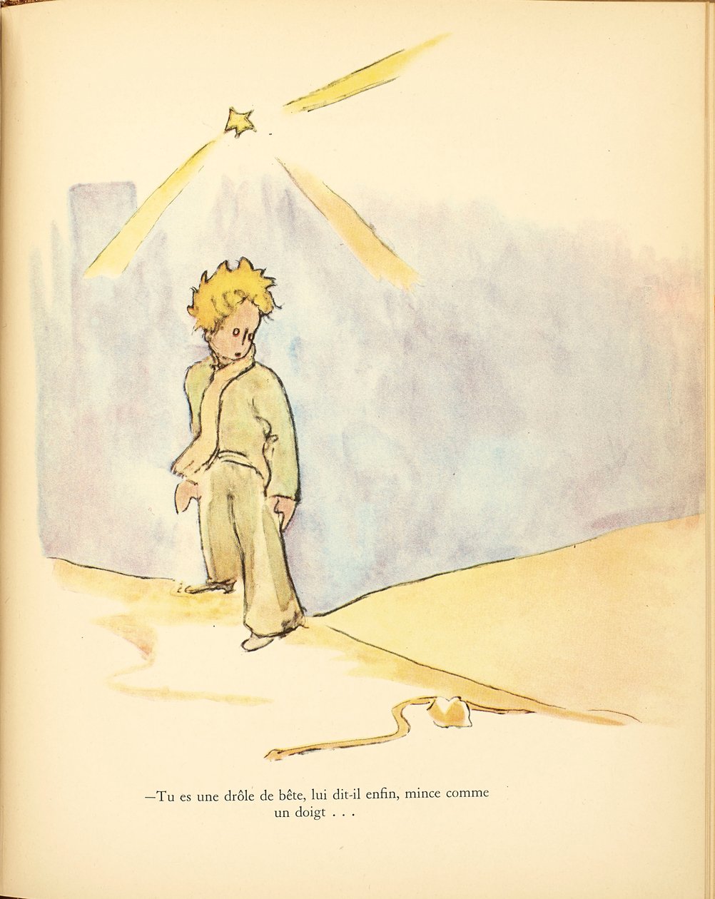 小王子 Le Petit Prince, 1942-1943. 作者 安托万·德·圣艾修伯里