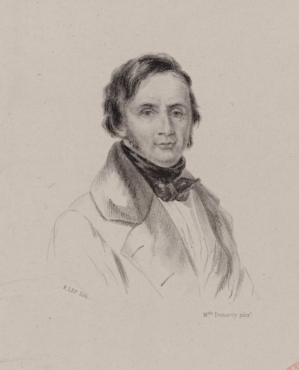 钢琴家和作曲家Joseph Bernard Woets 1783-1878的肖像，约1830年。 作者 安托瓦内特·路易斯·德马西