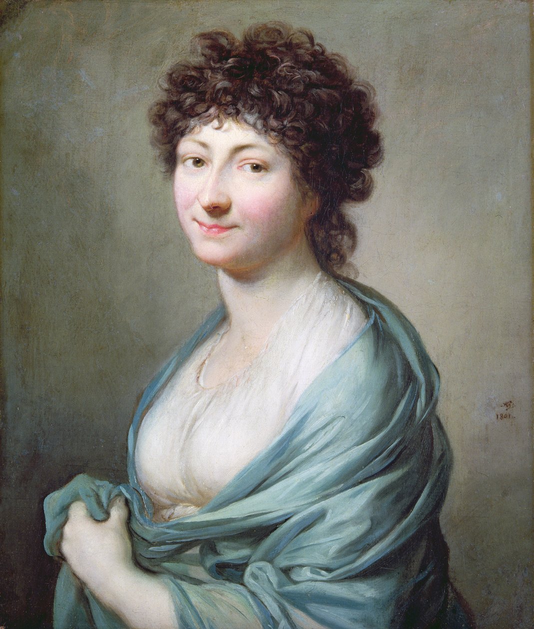 女儿：Caroline Susanne Graff的肖像（b.1781），1801 作者 安东·格拉夫