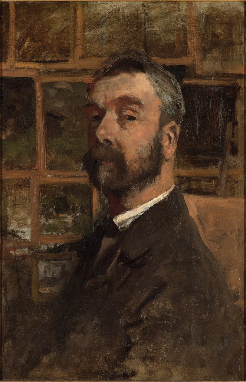 自画像，c.1884 作者 安东·莫夫（Anton Mauve）