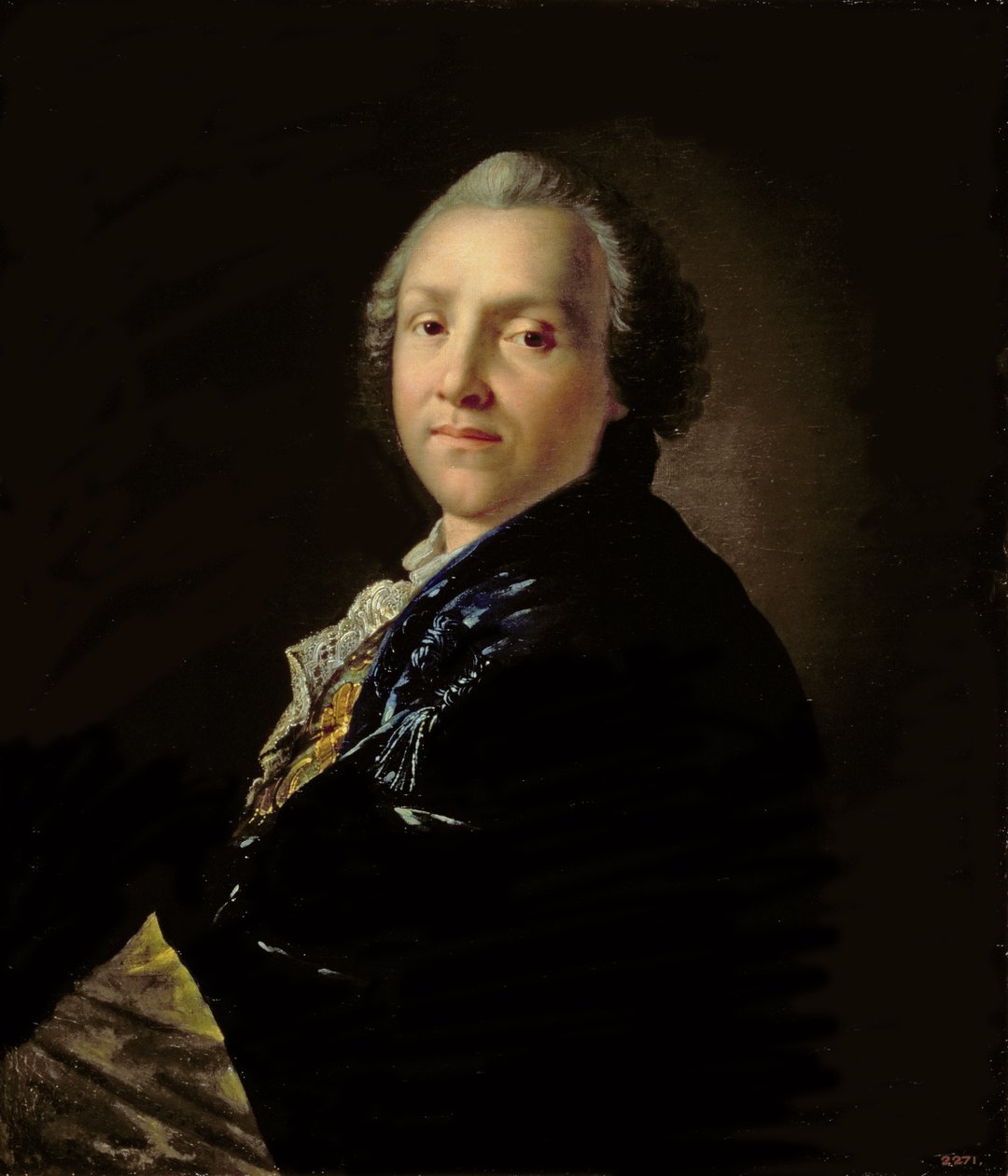 Aleksandr Petrovich Sumarokov（1718-77）1760年的肖像 作者 安东·帕夫洛维奇·洛森科（Anton Pavlovich Losenko）
