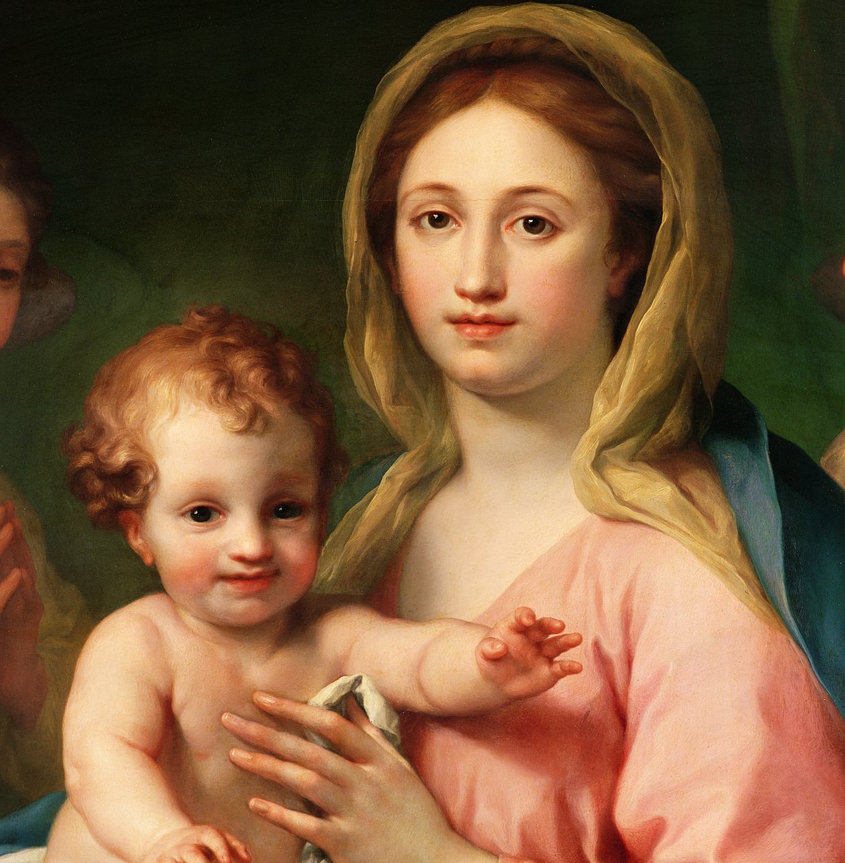 麦当娜和两个天使的孩子，1770-73（细节91576） 作者 安东·拉斐尔·蒙斯（Anton Raphael Mengs）