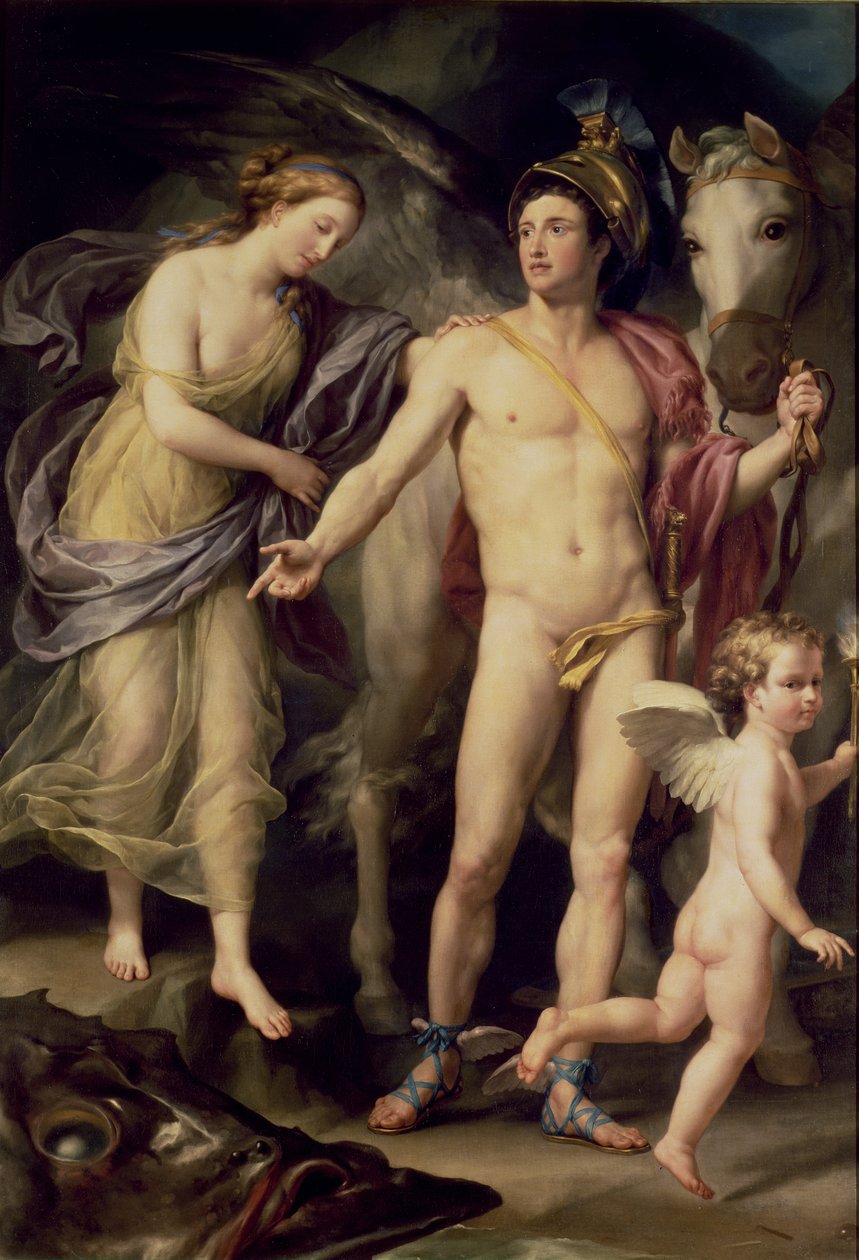 英仙座和仙女座，1777年 作者 安东·拉斐尔·蒙斯（Anton Raphael Mengs）
