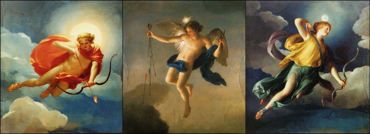 希腊神话中当天三个部分的拟人化 作者 安东·拉斐尔·蒙斯（Anton Raphael Mengs）