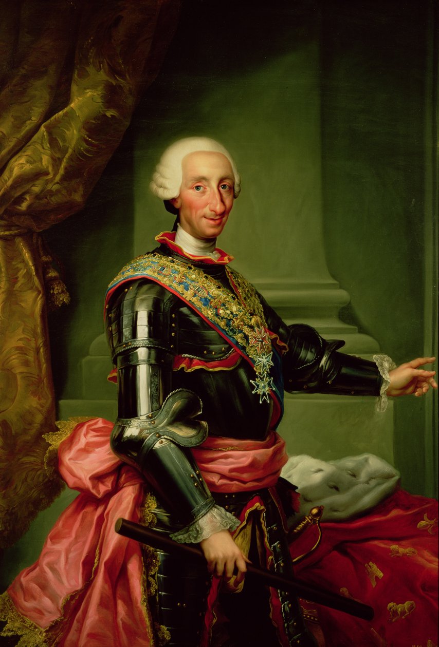 查理三世的肖像（1716-88）c.1761 作者 安东·拉斐尔·蒙斯（Anton Raphael Mengs）