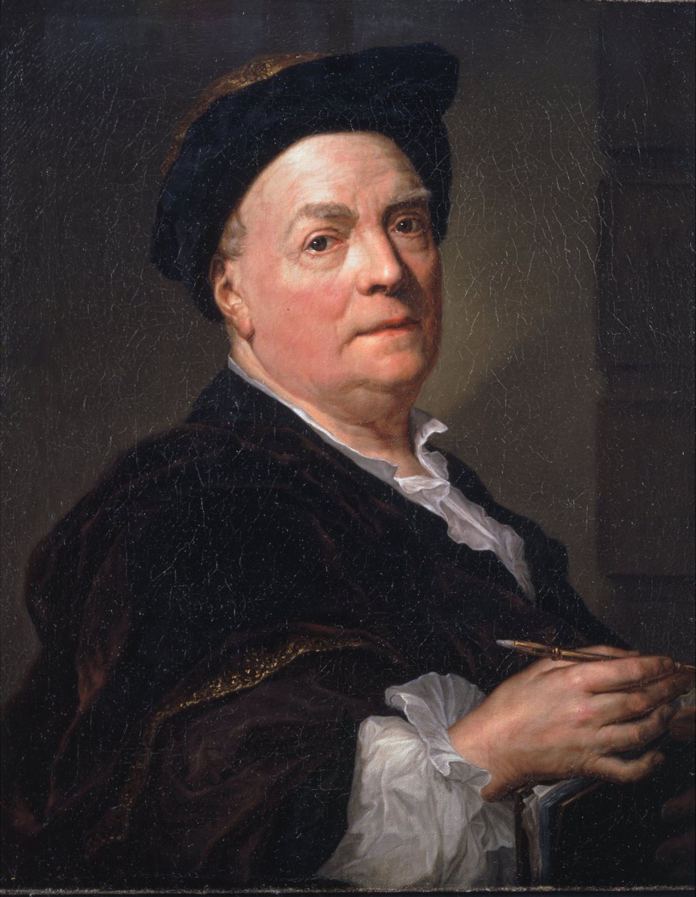 Louis du Silvestre的Retrato 作者 安东·拉斐尔·蒙斯（Anton Raphael Mengs）
