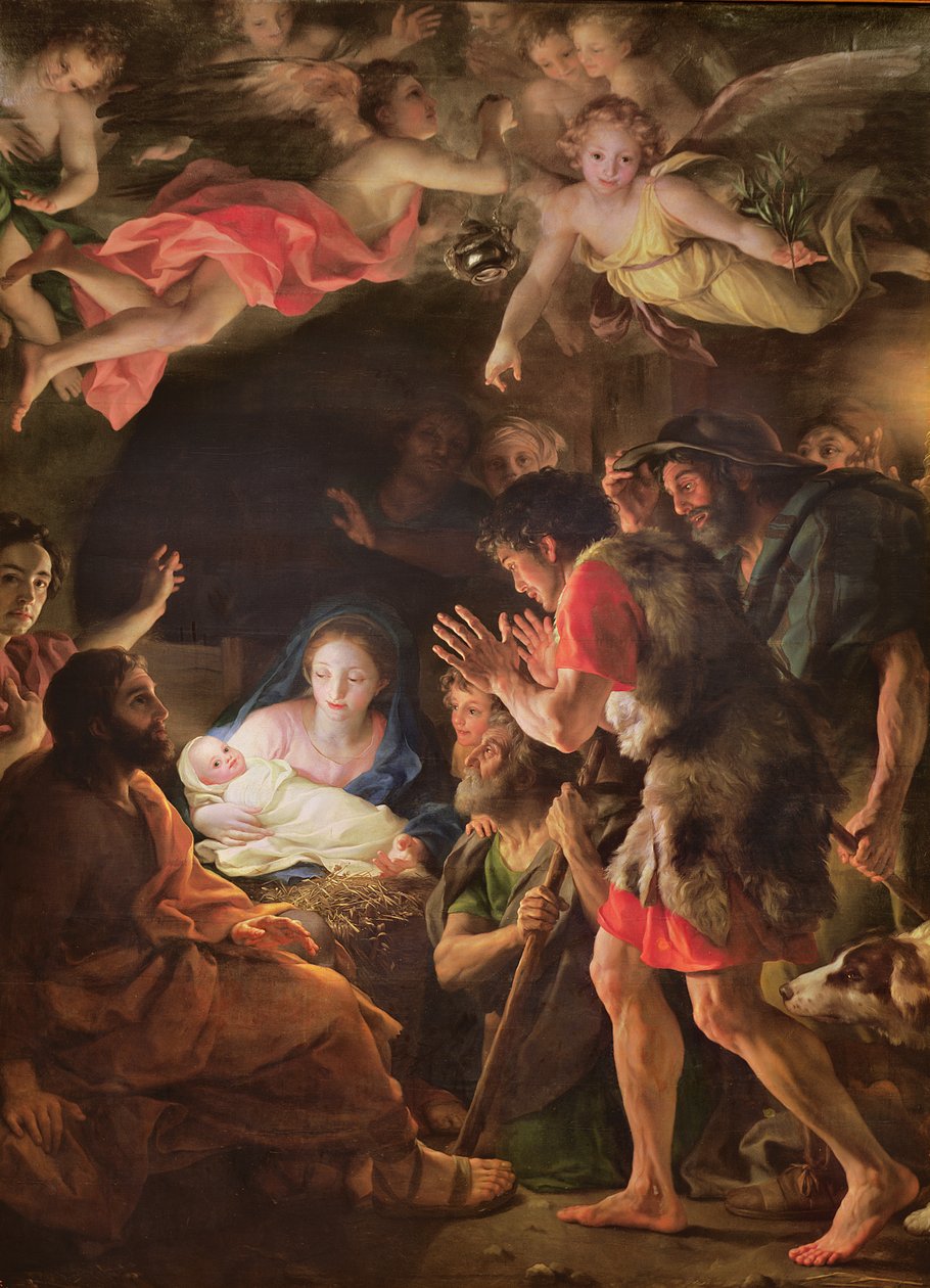 牧羊人的崇拜，1770年（油木） 作者 安东·拉斐尔·蒙斯（Anton Raphael Mengs）