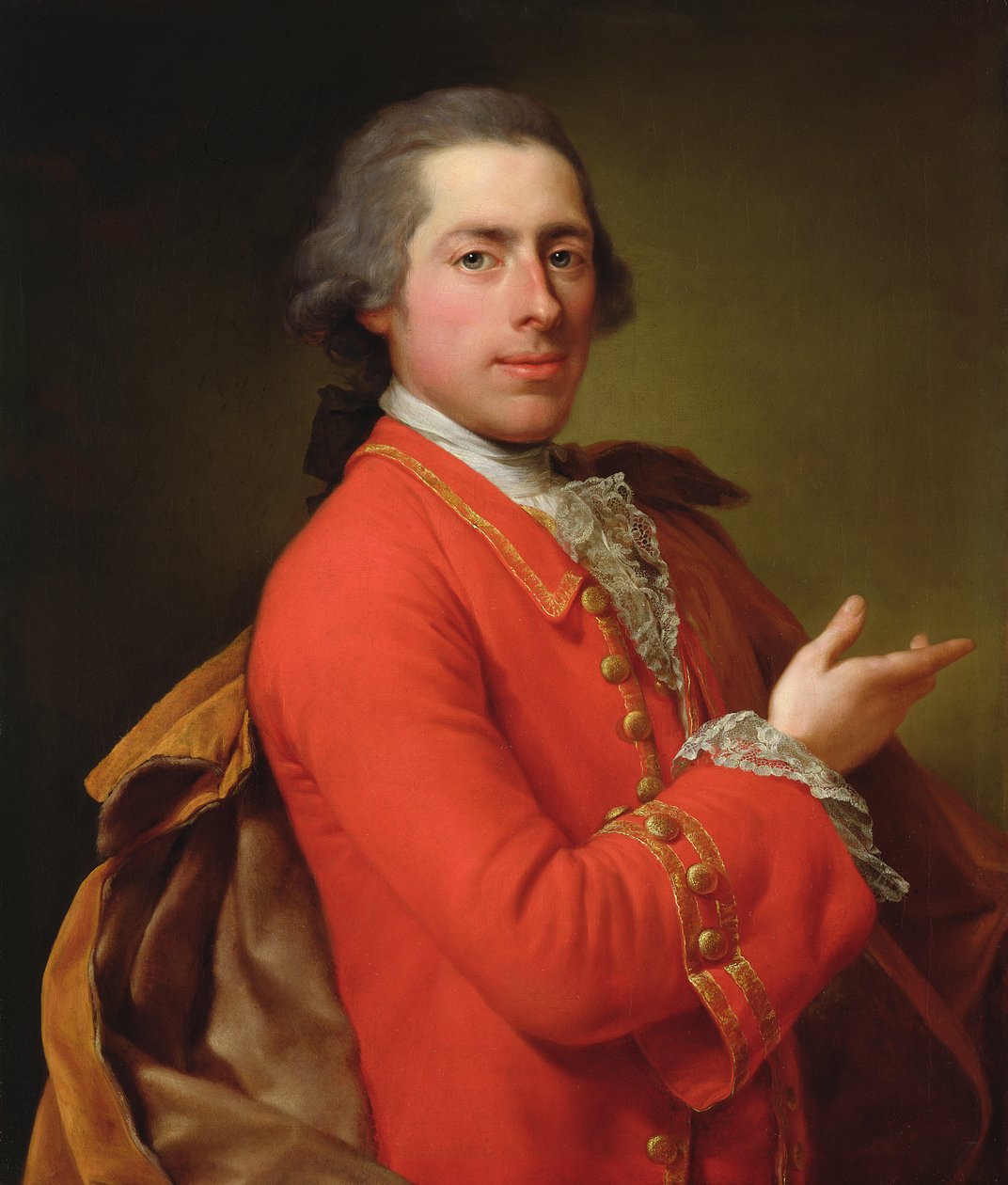 Francis William Skipwith的肖像，1766年 作者 安东·冯·马龙
