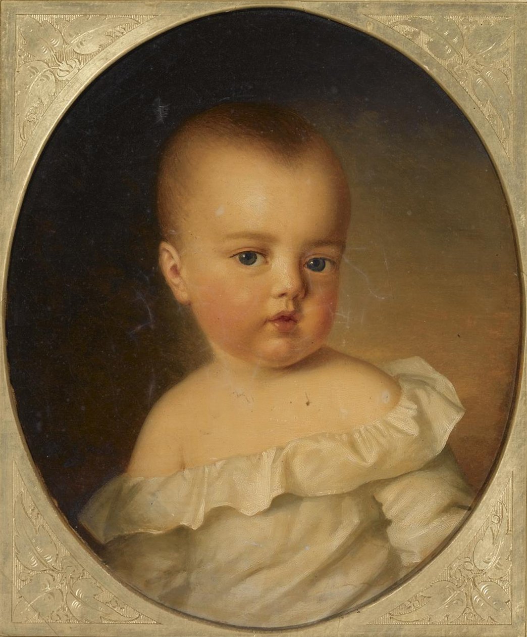 奥地利-埃斯特的玛丽亚·特雷莎（Maria Theresa）肖像，1849年至1919年，孩童，1850年 作者 安东·恩斯勒
