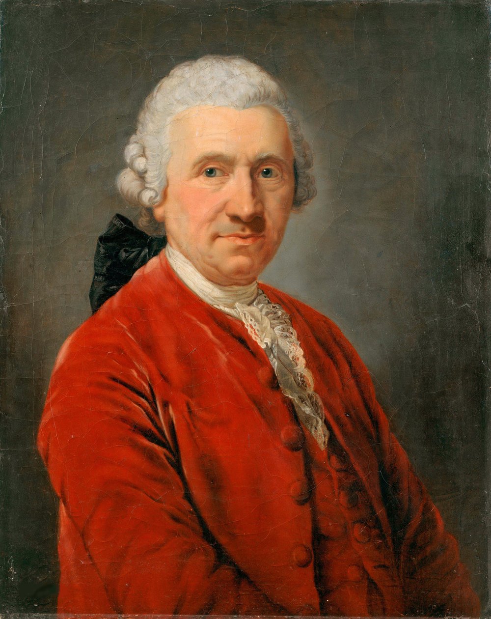 演员康拉德·埃克霍夫（Conrad Ekhof）的肖像1720-1778，约于1774年。 作者 安东·格拉夫