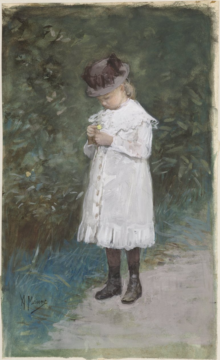 伊丽莎白-莫夫（生于 1875 年），艺术家之女 作者 安东·莫夫（Anton Mauve）
