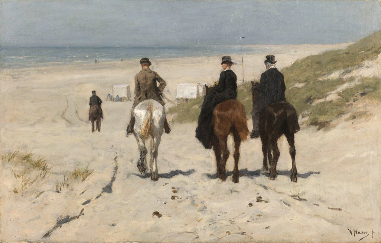 海滩晨骑
海滨晨骑 作者 安东·莫夫（Anton Mauve）