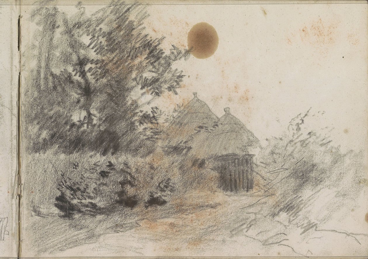 沿着树篱通往农村住宅的小路 作者 安东·莫夫（Anton Mauve）