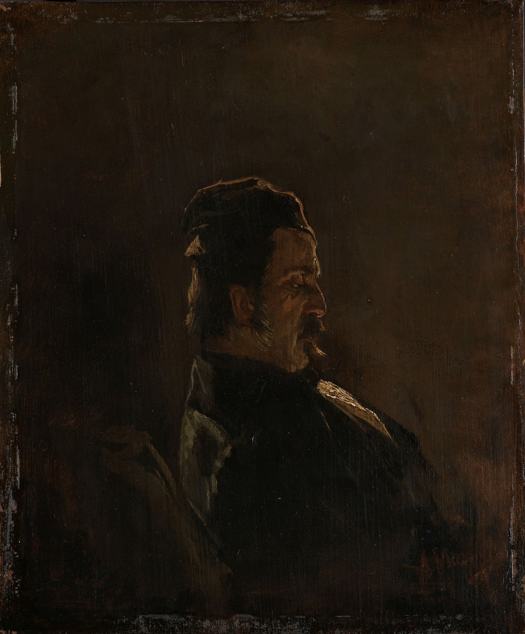 画家彼得-弗雷德里克-范-奥斯肖像 作者 安东·莫夫（Anton Mauve）