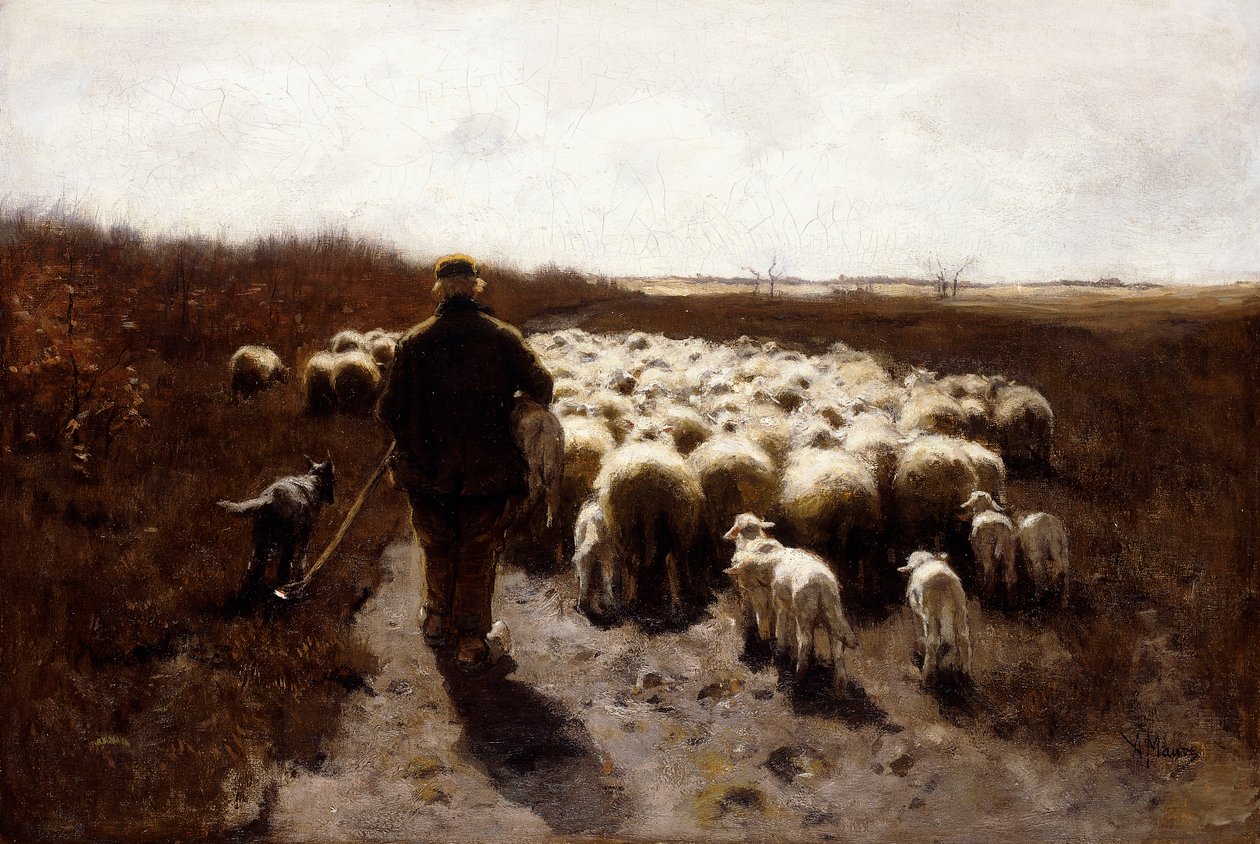 羊群归来 作者 安东·莫夫（Anton Mauve）